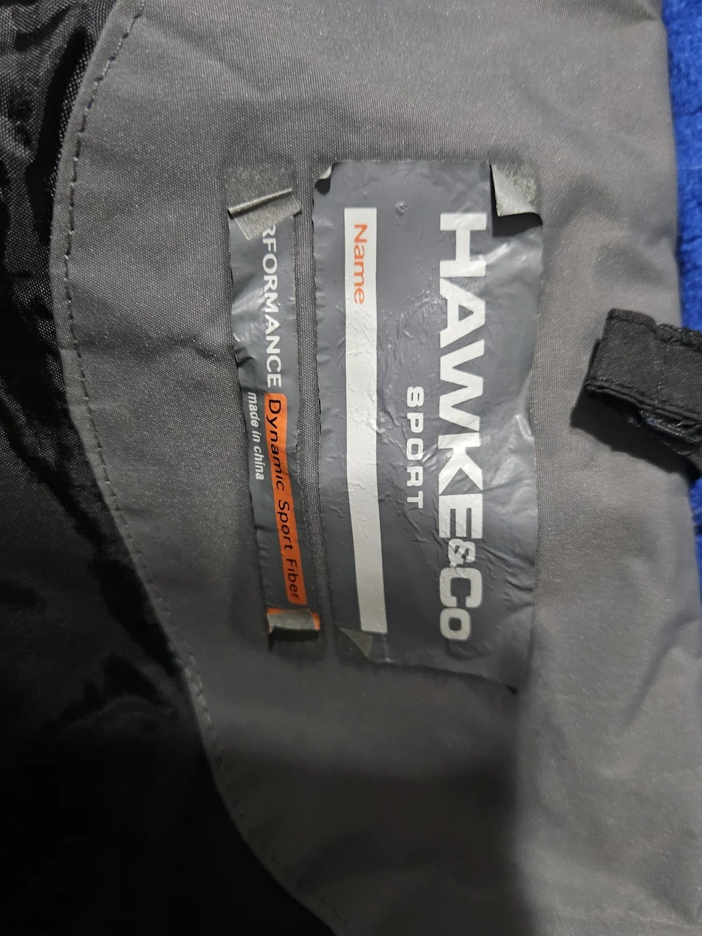 Hawke & Co Black Gray Jacket with Blue Trim for Kids